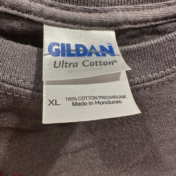 Gray T-Shirt with Red Logo - Picture 3 of 4